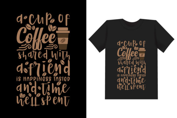 A Cup of Coffee Shared with a Friend: Graphics & Print Templates