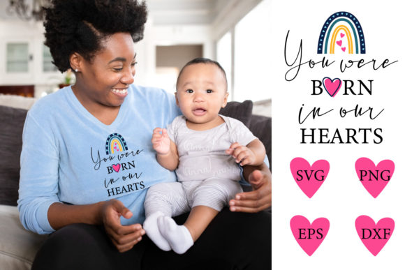 Adoption SVG, You Were Born in Our Heart