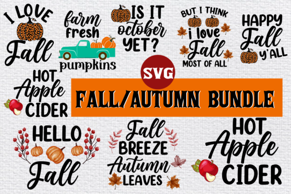Awesome and Best Selling Fall Bundle SVG