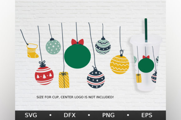 Ball Christmas, Venti Cold Cup 24 Oz