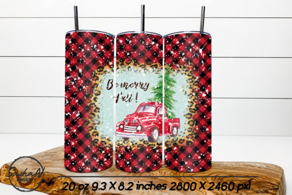 Be Merry Y All, Christmas Truck, Tumbler Graphics