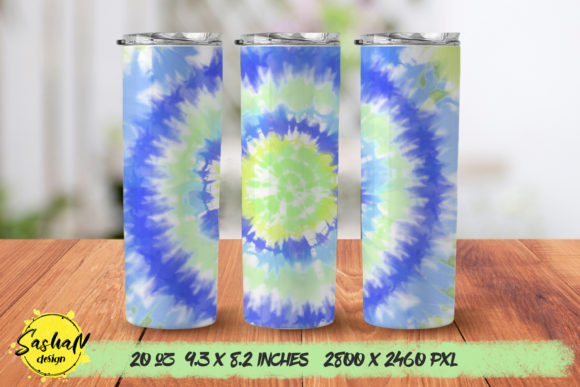 Blue Tie Dye Skinny Tumbler Png: Graphics for Print Templates
