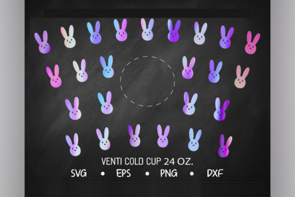 Bunny Venti Cold Cup 24 Oz Graphics