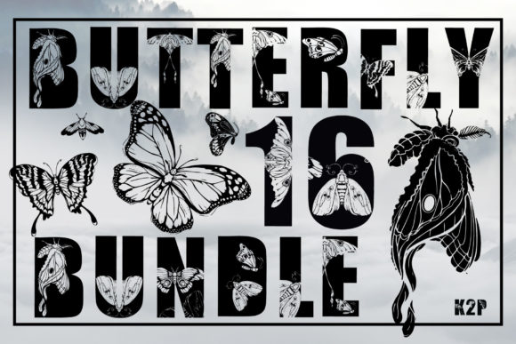 Butterfly SVG 16 Bundle for Crafts and Graphics