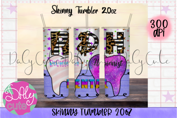 Dental Tumbler 20oz PNG: Graphics for Print Templates