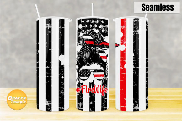 Fire Fighter Wife Tumbler Sublimation: Graphics and Crafts