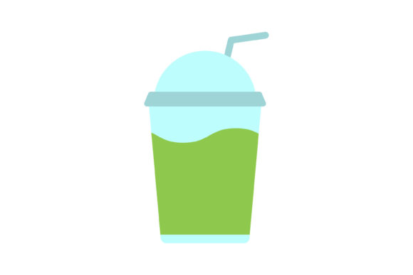 Juice Cup Flat Icon: Graphics for Local Business Branding