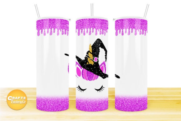Skinny Tumbler Sublimation Unicorn Glitter Purple: Graphics for Crafts