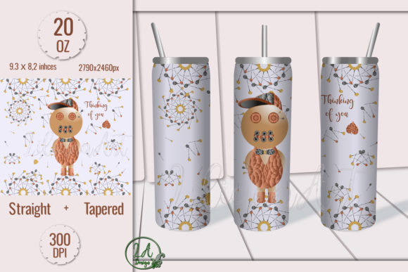 Skinny Tumbler-Voodoo Doll Boy-20OZ: Graphics & Print Templates