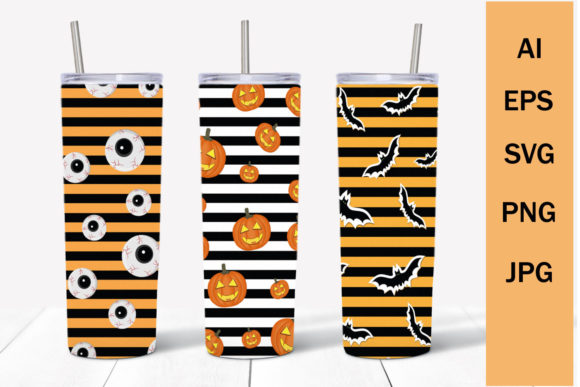 Tumbler on the Theme of Halloween: Graphics and Crafts